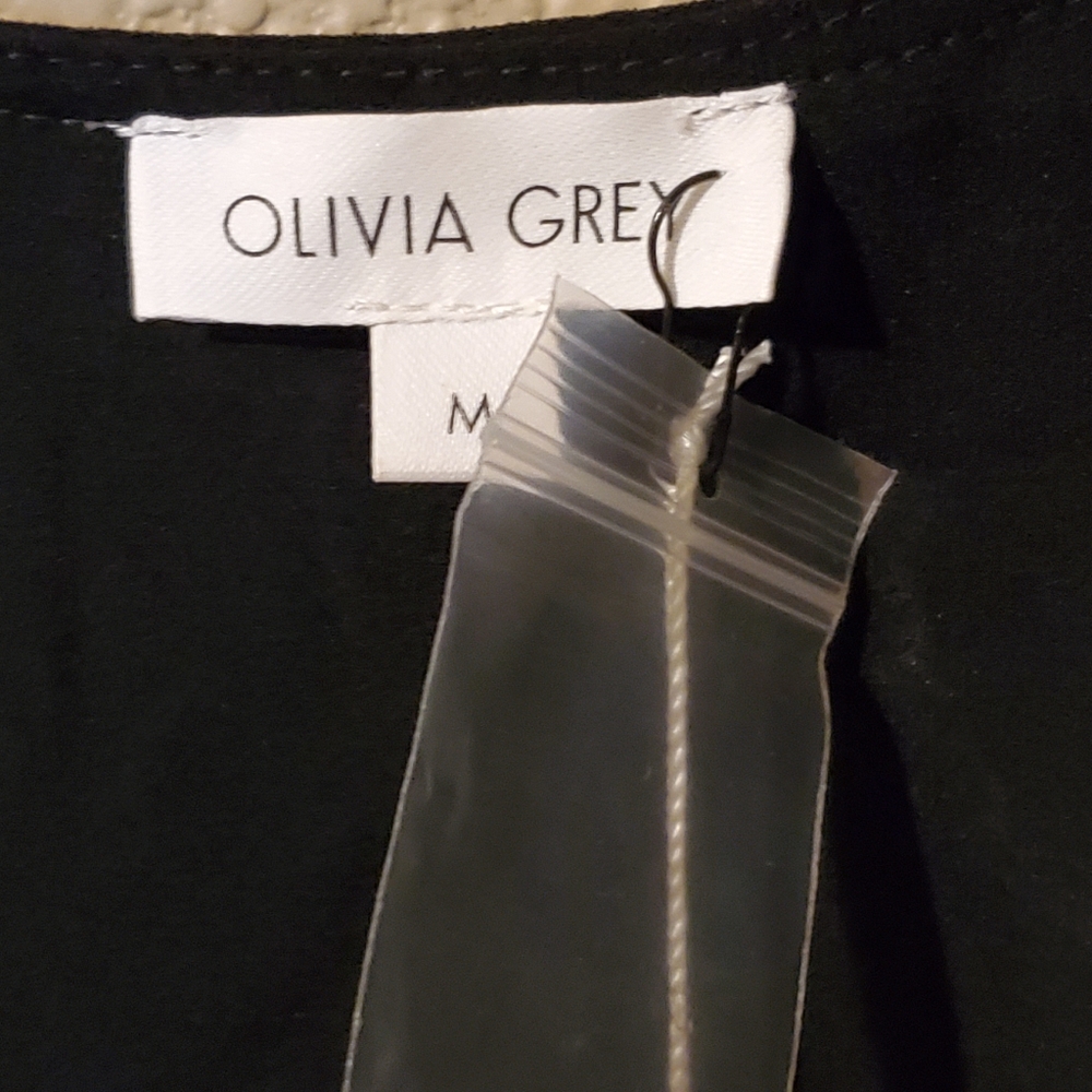 Black wrap midi dress - Picture 2 of 5
